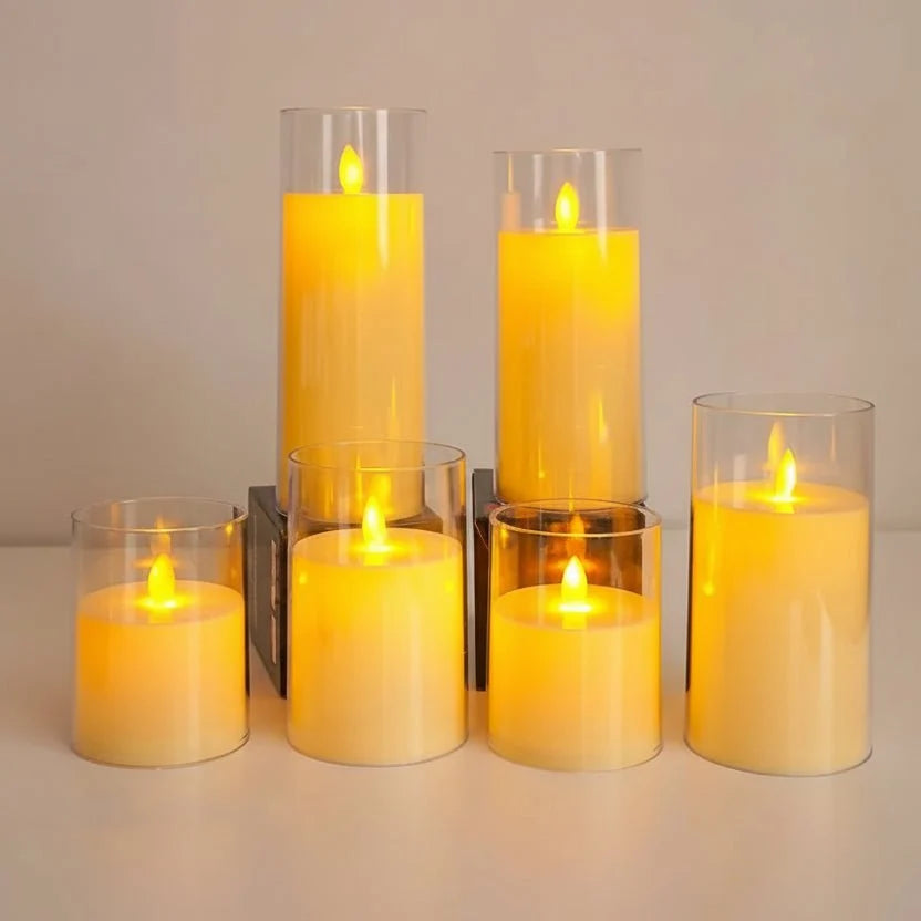 LED Candles Rechargeable, Battery Candles with Flickering Light, Flameless Candles for Home Decor and Bedroom Lighting_05