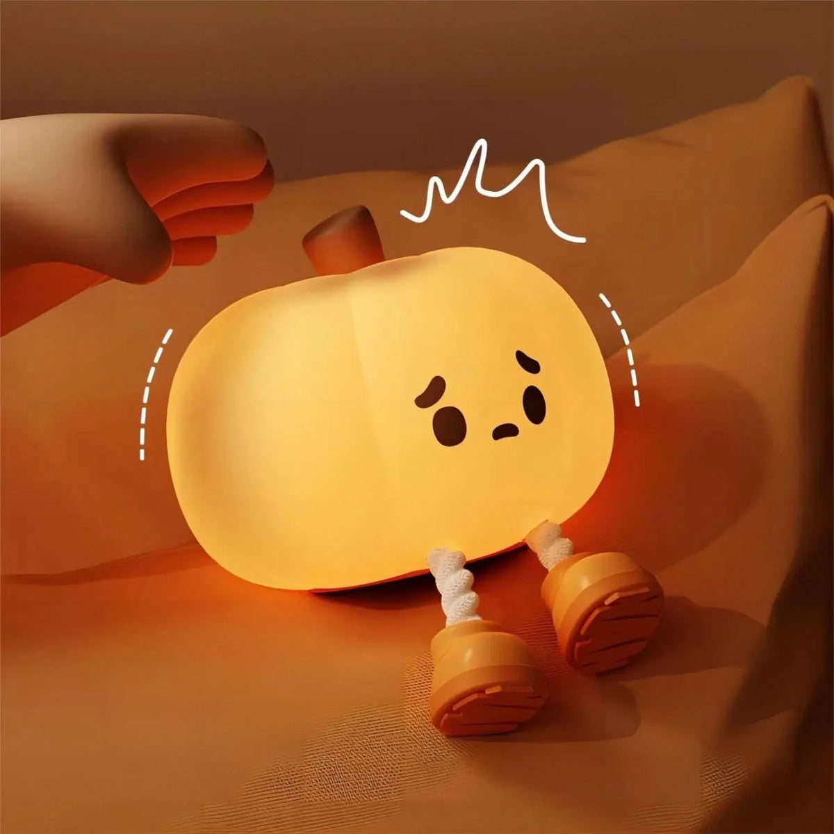 Bedside Lamp for Kids Room, Pumpkin Night Lights for Bedroom