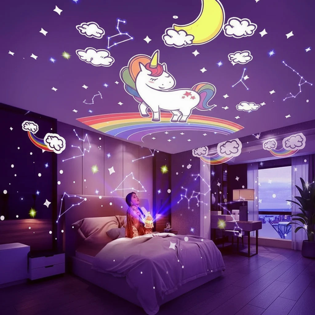 Galaxy Projector, Star Projector Night Light with Music, Childrens Night Light, Night Light Projector with 12 Themes_02