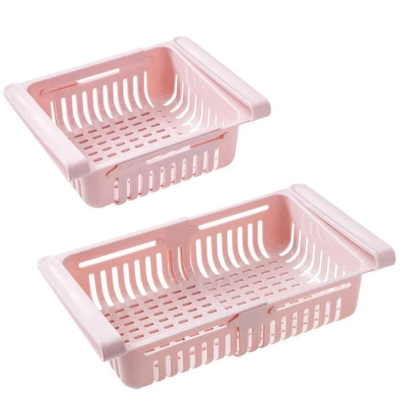 Plastic Storage Box for Fridge, Pull Out Fridge Drawer, Hanging Under Shelf Storage Box for Fruit and Eggs_08