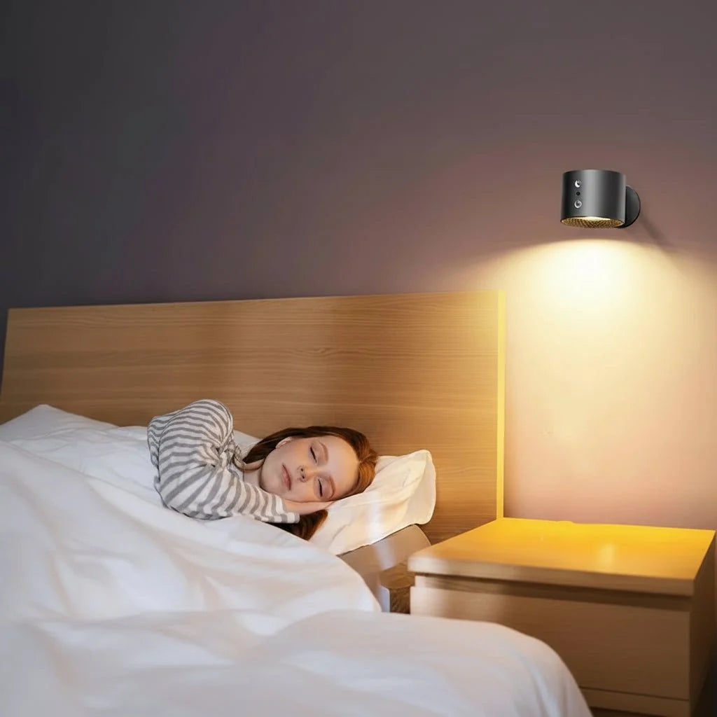 Wireless Wall Light Indoor, LED Wall Lights with Warm Light for Bedroom and Hallway, Modern Wall Sconce_02