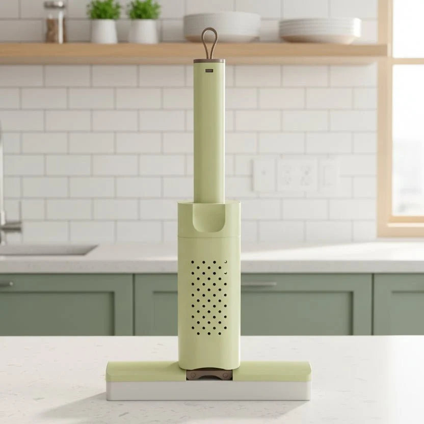 Mini Sponge Mop for Kitchen, Table and Office, Small Mop with Spare Cleaning Head, Compact Mop for Worktops