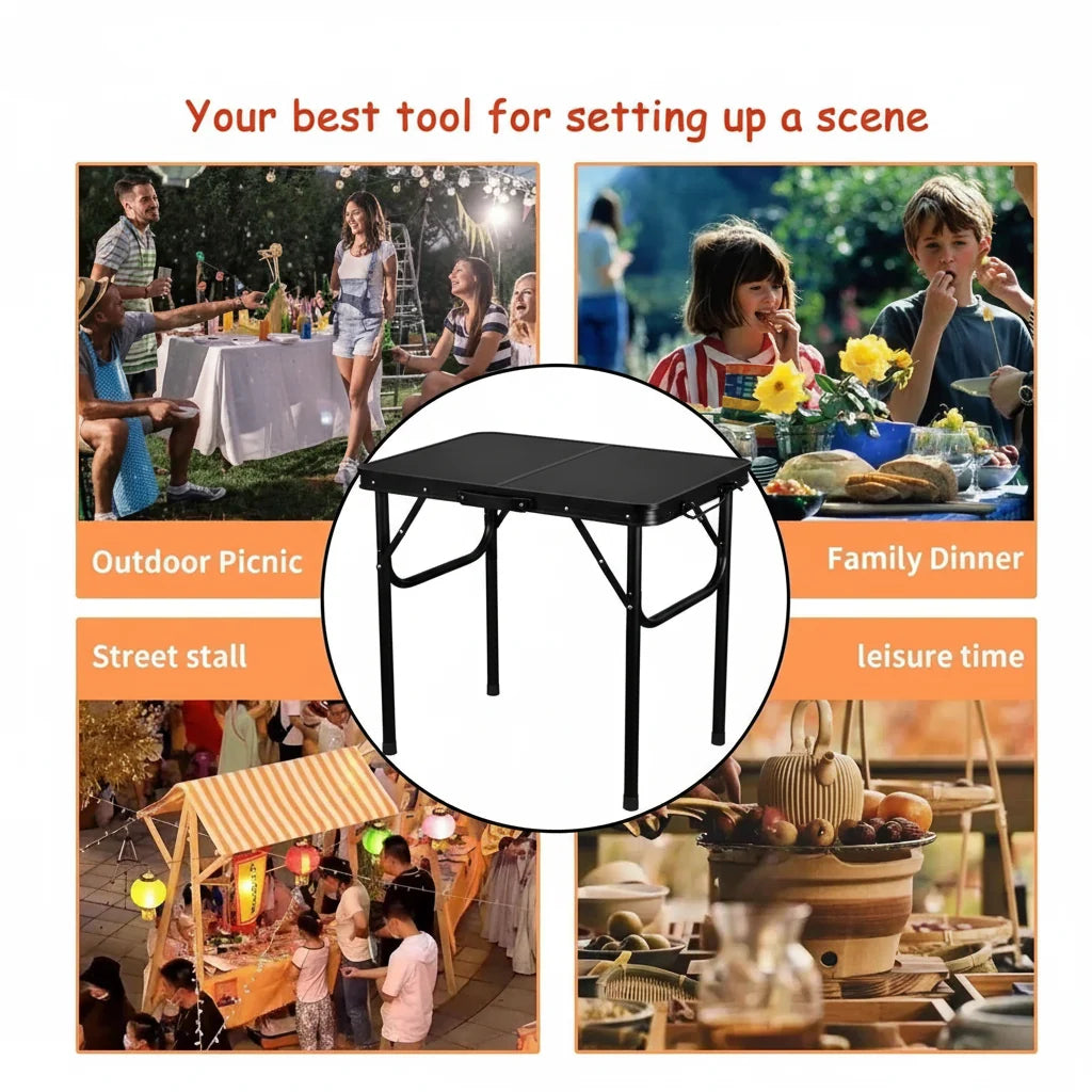 Folding Table, Foldable Camping Table with 2 Heights, Lightweight Aluminium Garden Table for Picnic and Outdoor Use_05