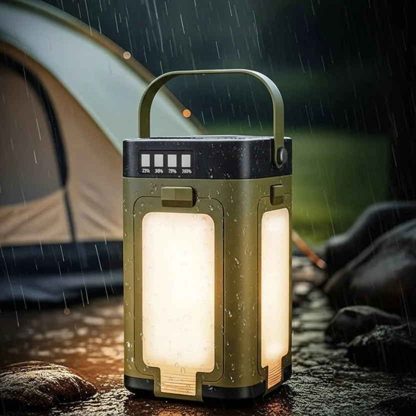 Camping Lantern, Solar Lantern Outdoor with 6 Light Modes, Foldable Camping Lights, Solar Lights for Tent and Emergency