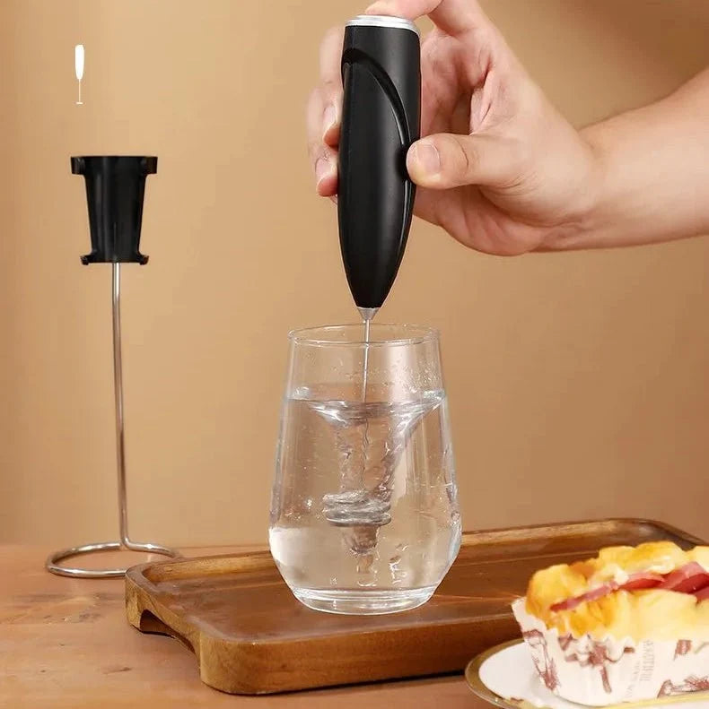 Handheld Milk Frother, Electric Whisk for Eggs and Cream, Coffee Frother for Cappuccino and Latte