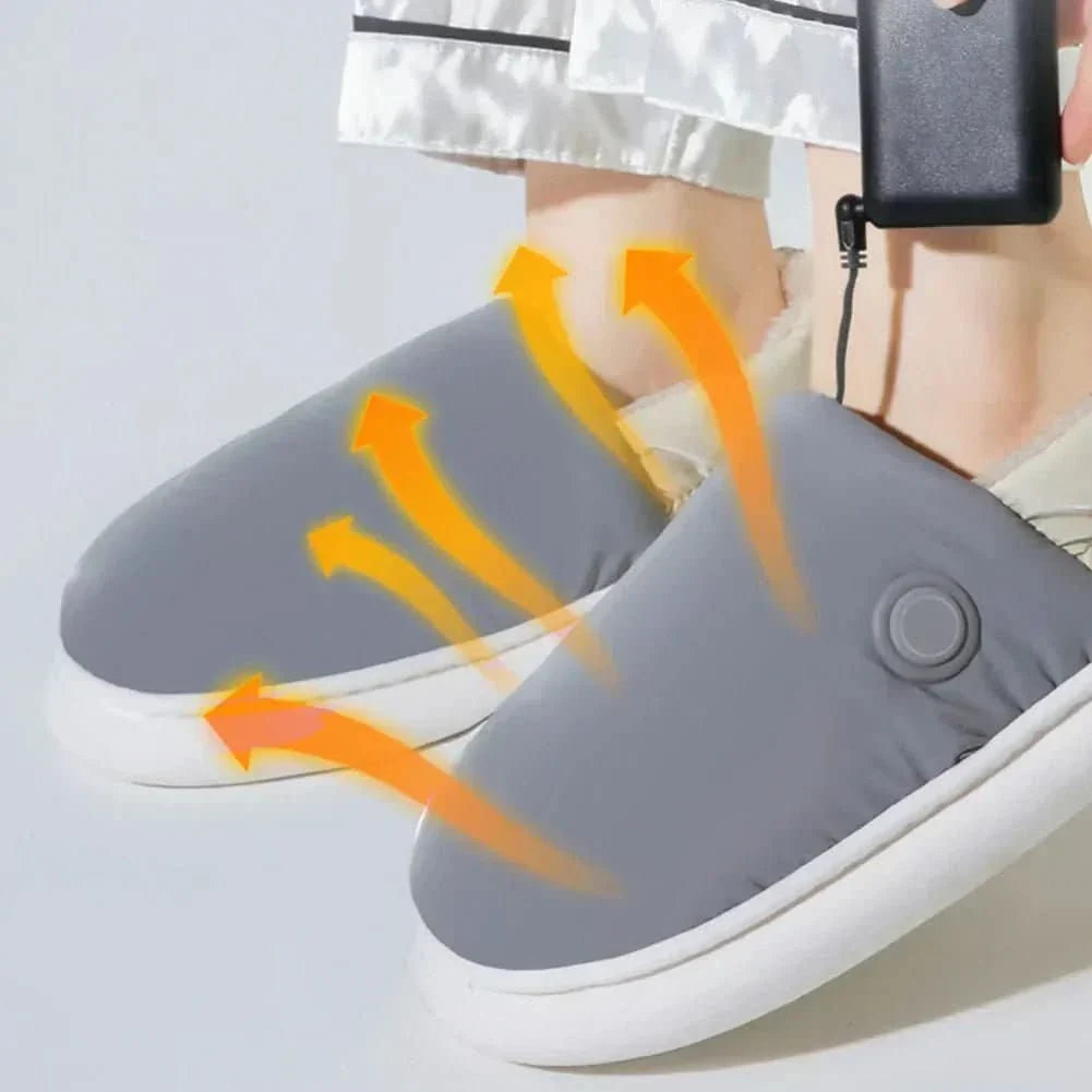 Electrically Heated Slippers with 3 Heat Settings, Electric Foot Warmers – image 4