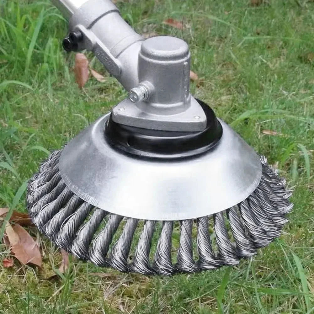 Weed Brush Strimmer Head, Moss Remover for Driveways and Paths – image 4