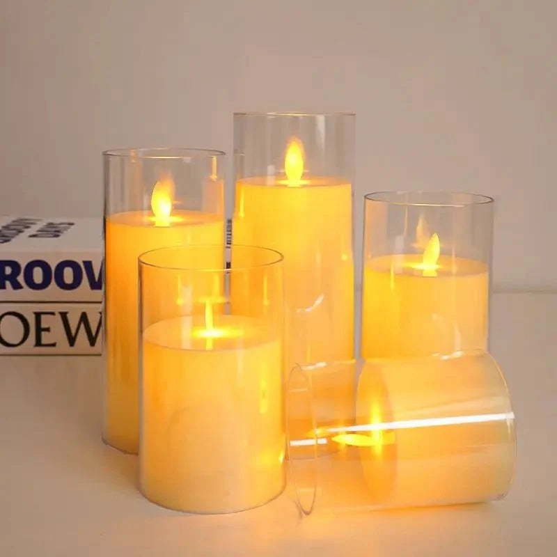 LED Candles Rechargeable, Battery Candles with Flickering Light, Flameless Candles for Home Decor and Bedroom Lighting_03