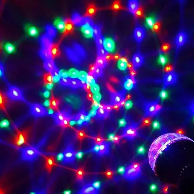 Disco Lights Set of 2, Rotating E27 LED Bulb with RGB Strobe Light – image 4
