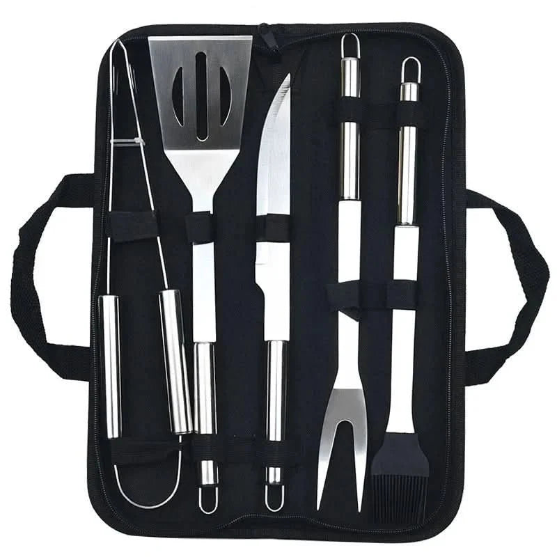 Stainless Steel BBQ Tools, Barbecue Tool Set with Carry Bag, BBQ Accessories, BBQ Utensils Set 3 to 20 Piece_04