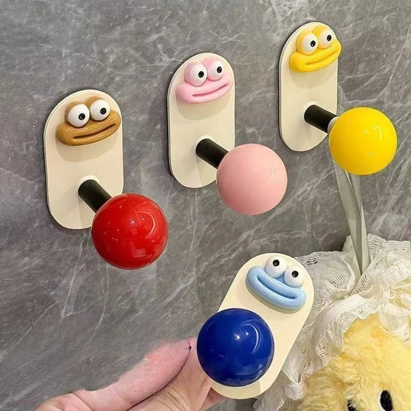Self Adhesive Hooks for Towels and Keys, Stick on Wall Hooks for Bathroom Storage, Kitchen Storage Hooks No Drilling_02