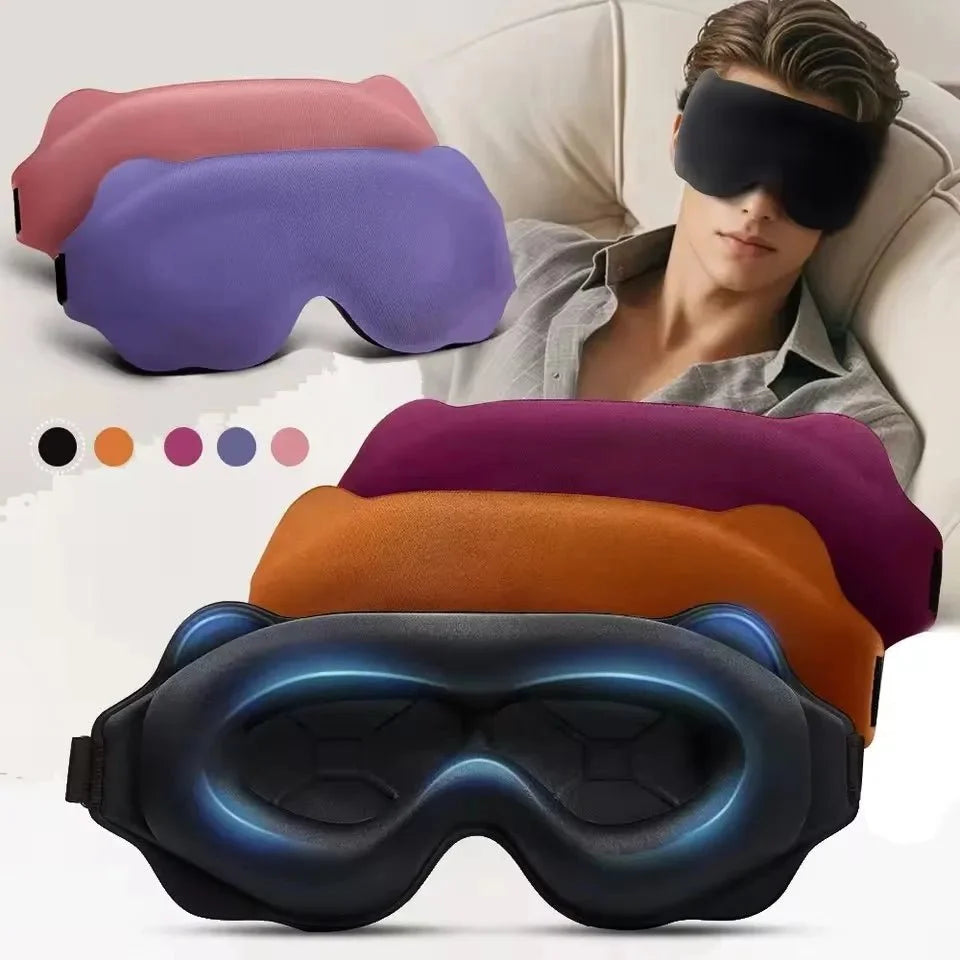 Eye Mask for Sleeping, 6D Memory Foam Sleep Mask for Deep Sleep, Light Blocking Eye Mask for Travel and Eyelashes_01