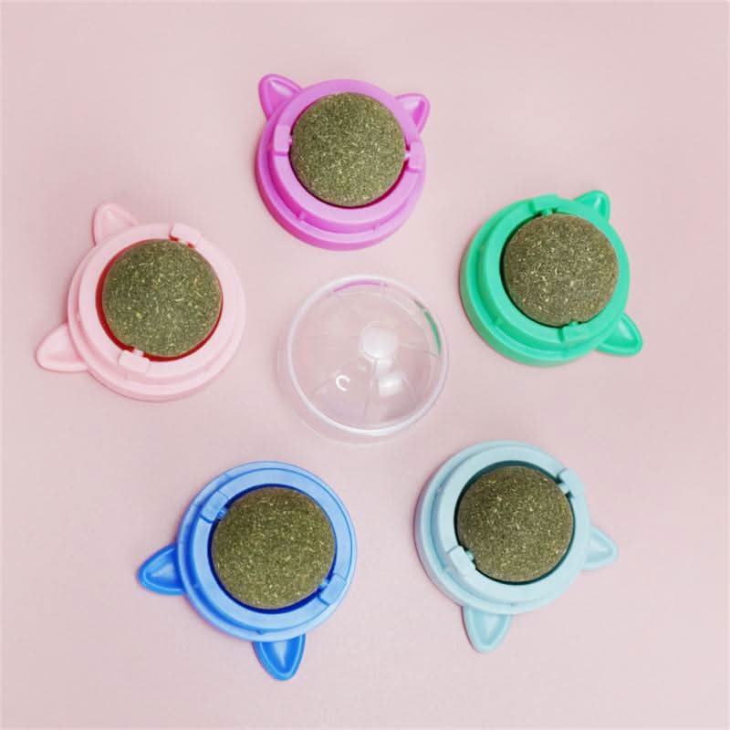 Catnip Toys for Cats, Interactive Cat Toys with 360 Degree Rotating Ball, Wall Mounted Kitten Toys for Indoor Cats_03