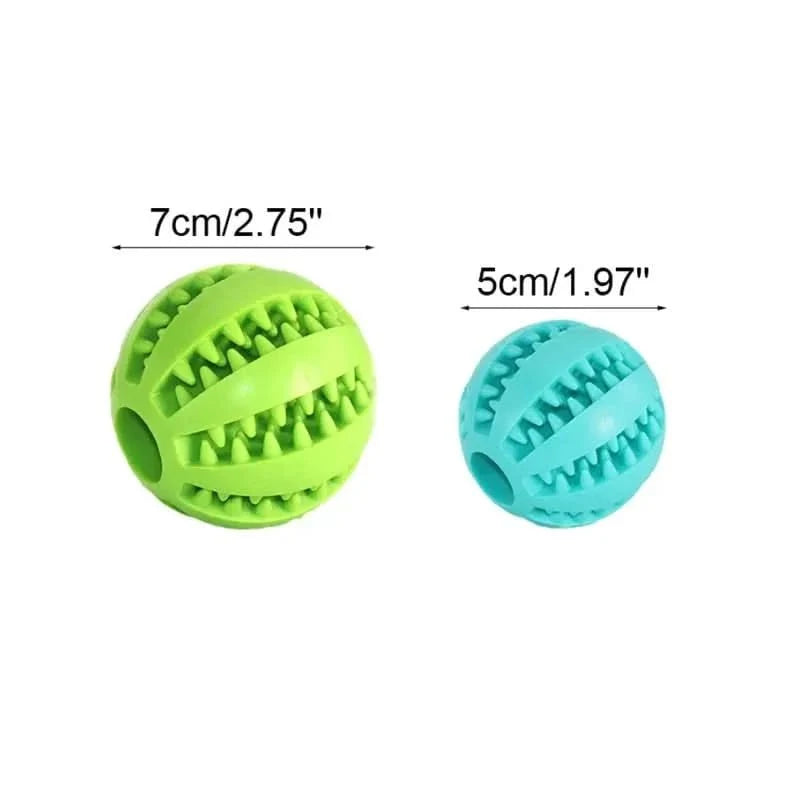 Dog Ball for Treats, Chew Ball for Dogs with Dental Grooves, Interactive Dog Toys for Puppies, Natural Rubber Puppy Toys_11