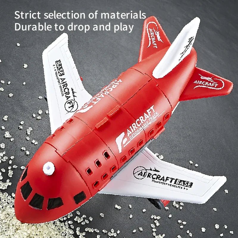 Aeroplane Toy Playset with Mini Cars and Road Signs, Helicopter Toy, Friction Toy Plane for Kids_07