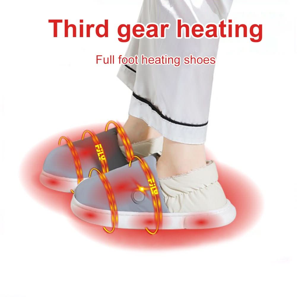 Electrically Heated Slippers with 3 Heat Settings, Thick Warm Indoor House Slippers for Cold Days – image 10