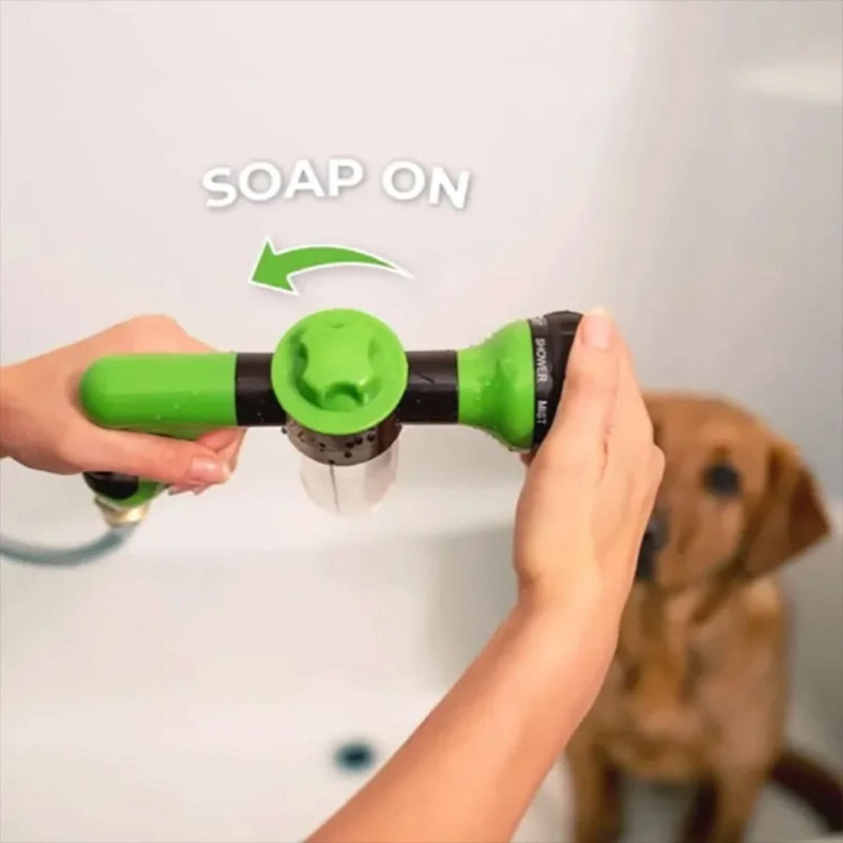 Pet Bath Sprayer, Dog Shower with 360 Spray Head and 3 Foam Levels, Dog Wash Sprayer for Bathing Dogs, Dog Bath_07