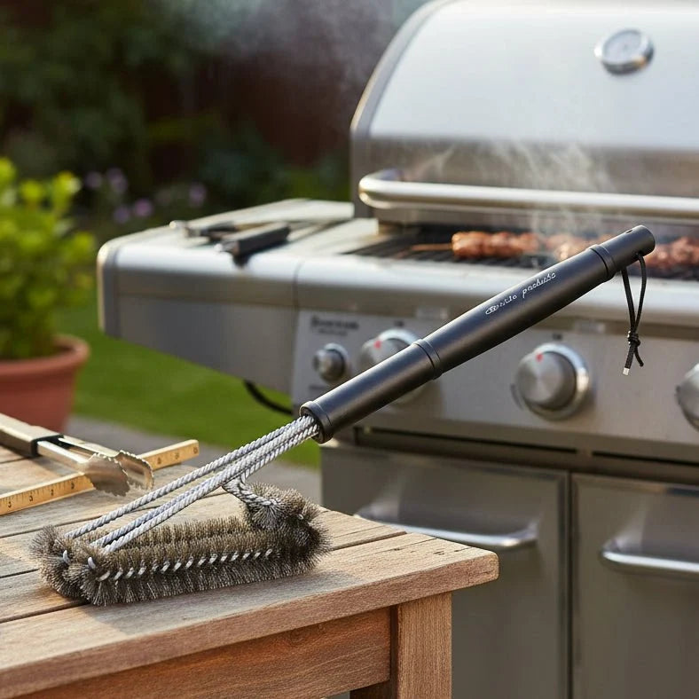 BBQ Cleaning Brush with Stainless Steel Bristles
