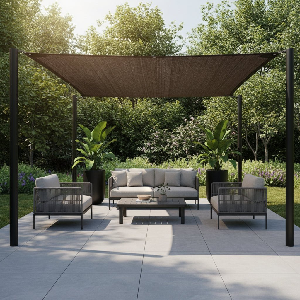 Sun Shade Net for Garden Screening, Garden Privacy Screen, Greenhouse Shading 70-80%, Garden Sun Shade for Terrace