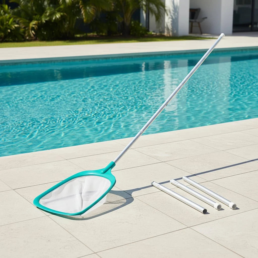 Pond Nets with Telescopic Pole, Fine Mesh Pond Skimmer Net for Leaves and Debris