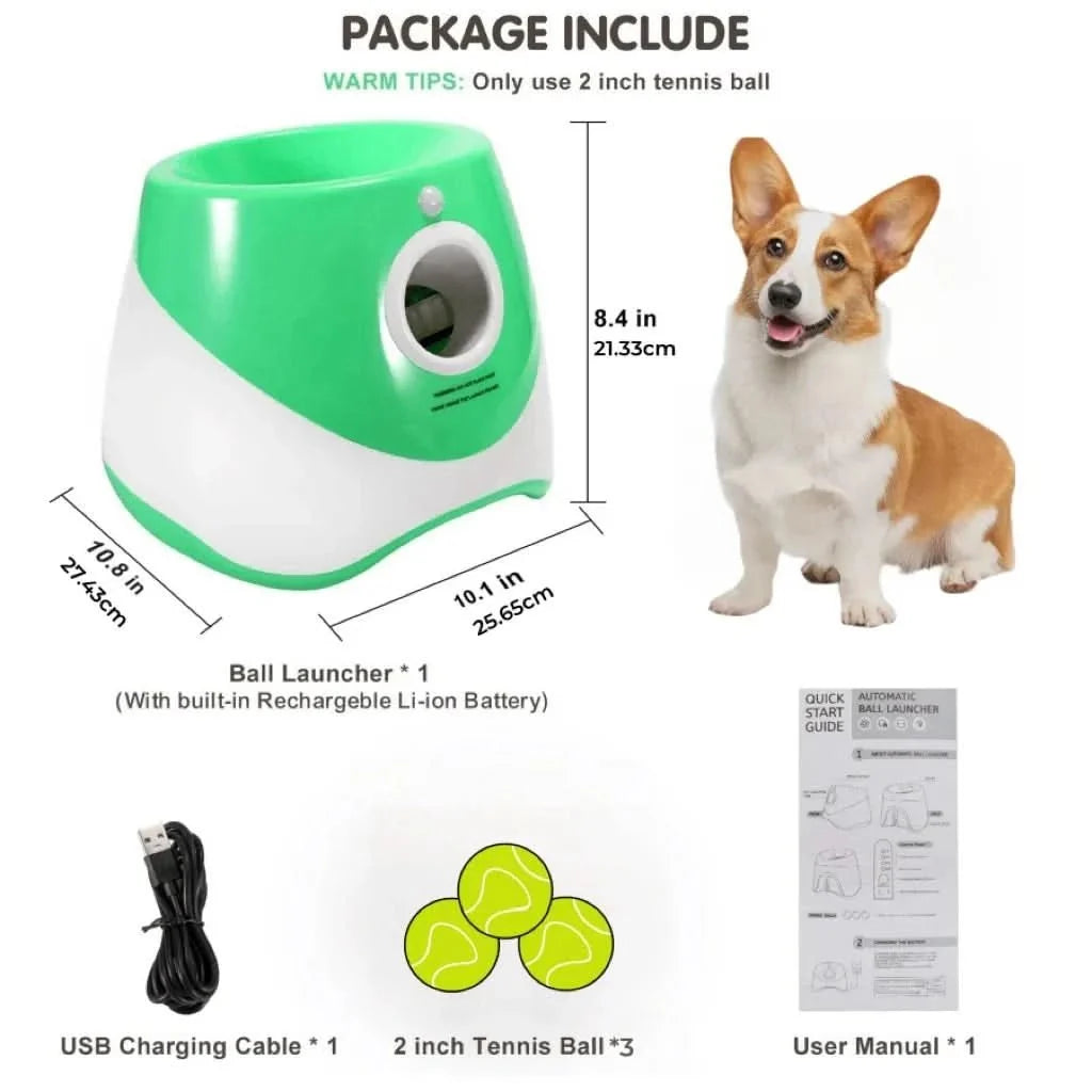 Dog Ball Launcher, Automatic Ball Thrower for Dogs, Interactive Dog Toy, Rechargeable Tennis Ball Launcher for Dogs_06