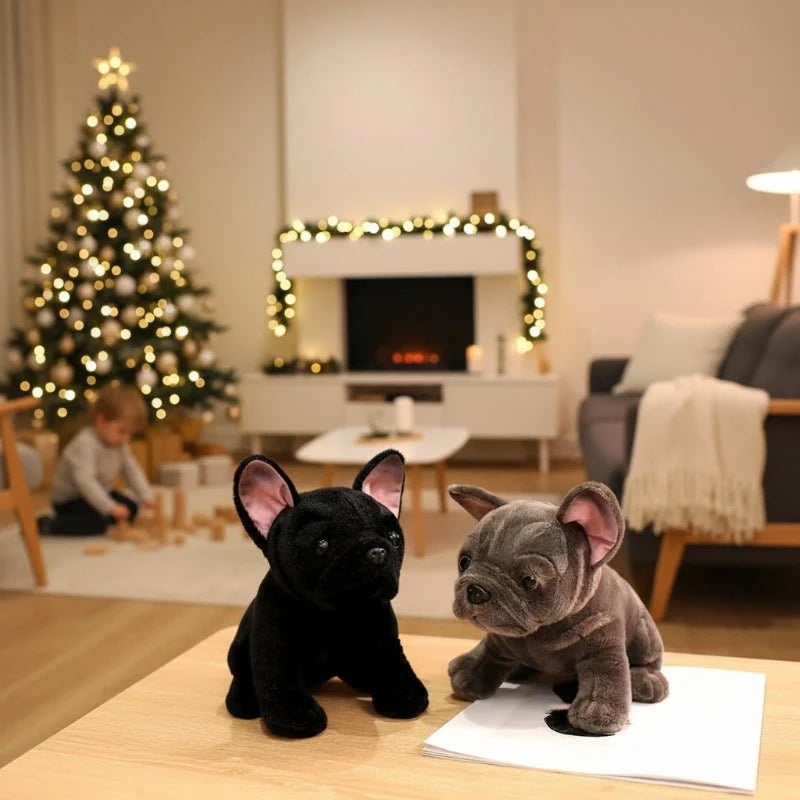 Bulldog Soft Toy, Realistic Dog Plush Toy 28 cm, Dog Teddy, Cuddly Toy for Kids, Gifts for Dog Lovers
