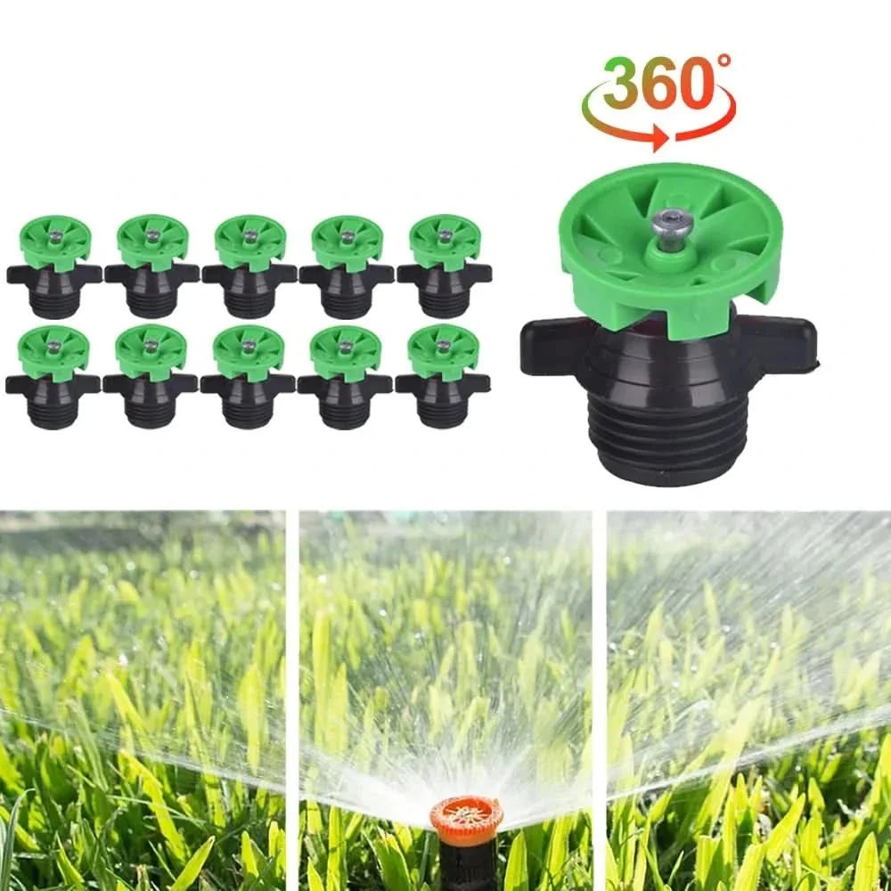 10 Pack Garden Sprinklers, Lawn Sprinkler Head for Flower Beds and Lawn Watering – image 4