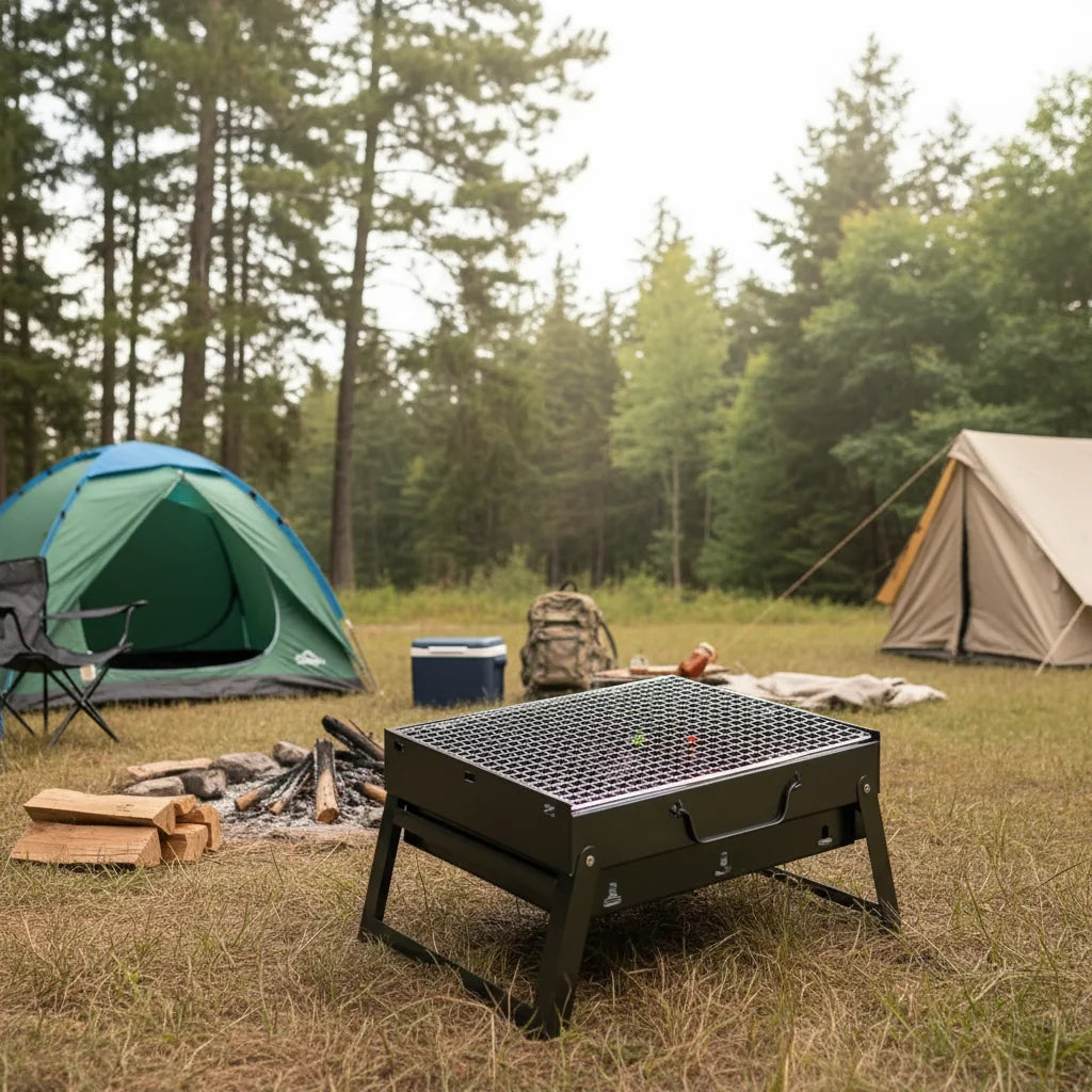 Charcoal BBQ, Portable BBQ for Camping and Beach