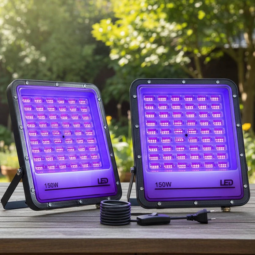 UV Lights, Black Light Outdoor Spotlight 395nm, LED Flood Light for Stage Lighting and Party Lights_00