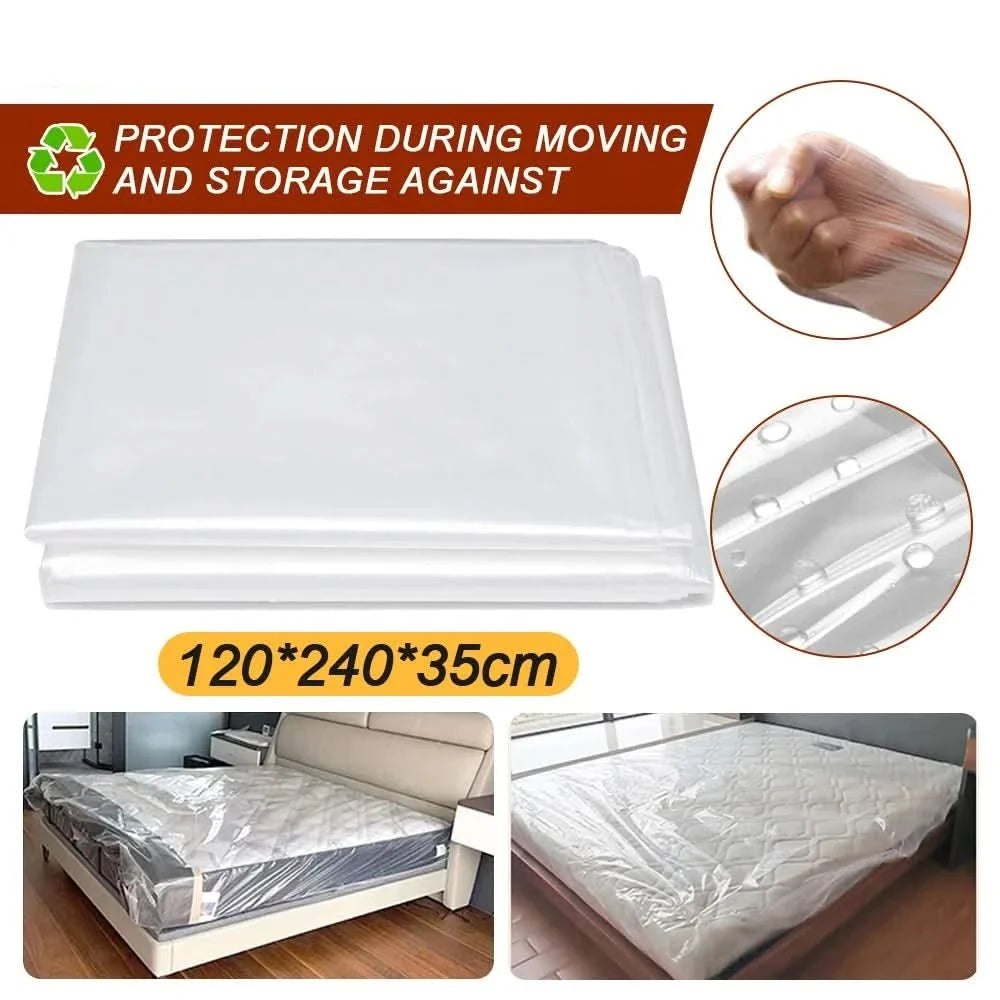 Waterproof Mattress Cover for Moving and Storage, Plastic Mattress Bag for Mattress and Sofa, Dustproof Storage Bag_03