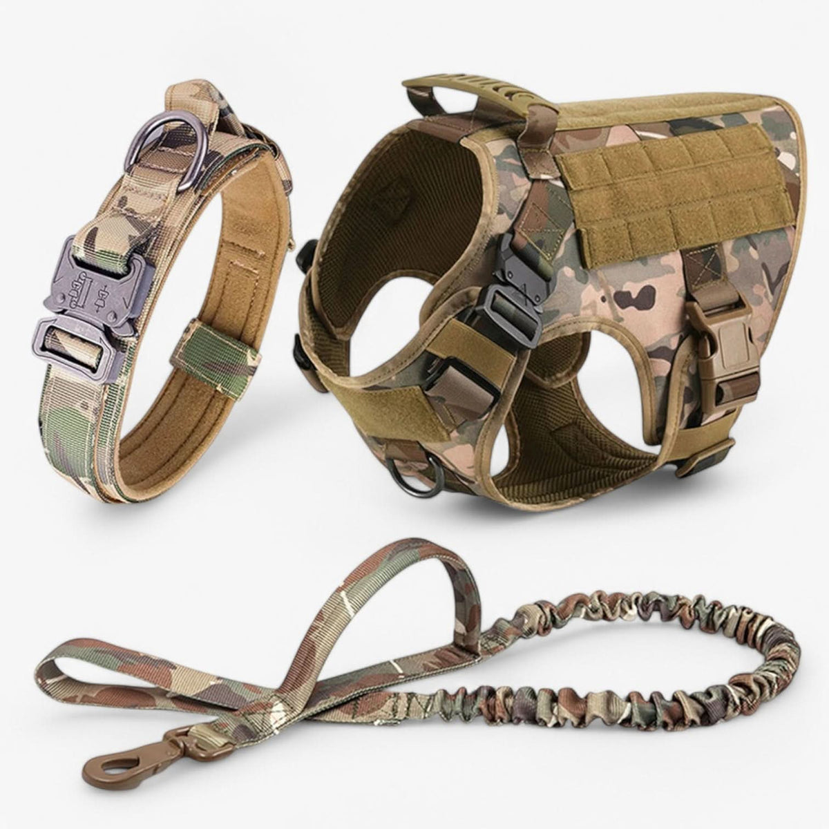 Tactical Dog Harness with Handle, Escape Proof Dog Harness for Small and Large Dogs, Padded Reflective Dog Vest_09