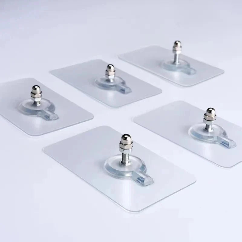 Adhesive Wall Hooks, 10 Pack Self Adhesive Hooks for Bathroom and Kitchen, Clear Sticky Hooks with No Drilling_04