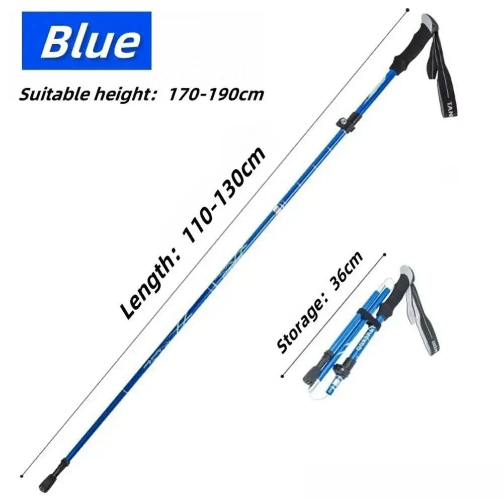 Adjustable Trekking Pole, Telescopic Hiking Pole in Aluminium or Carbon, Folding Walking Stick, Nordic Walking Pole_19
