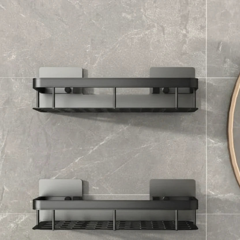 Bathroom Wall Shelf, No Drill Bathroom Shelves, Self Adhesive Stainless Steel Shelf for Shampoo and Soap_17