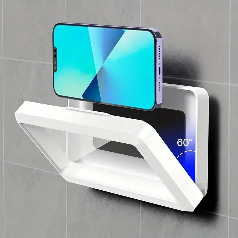 Waterproof Phone Holder for Bathroom and Kitchen, Rotating Mobile Phone Holder with Touch Cover, Bathroom Accessories_05