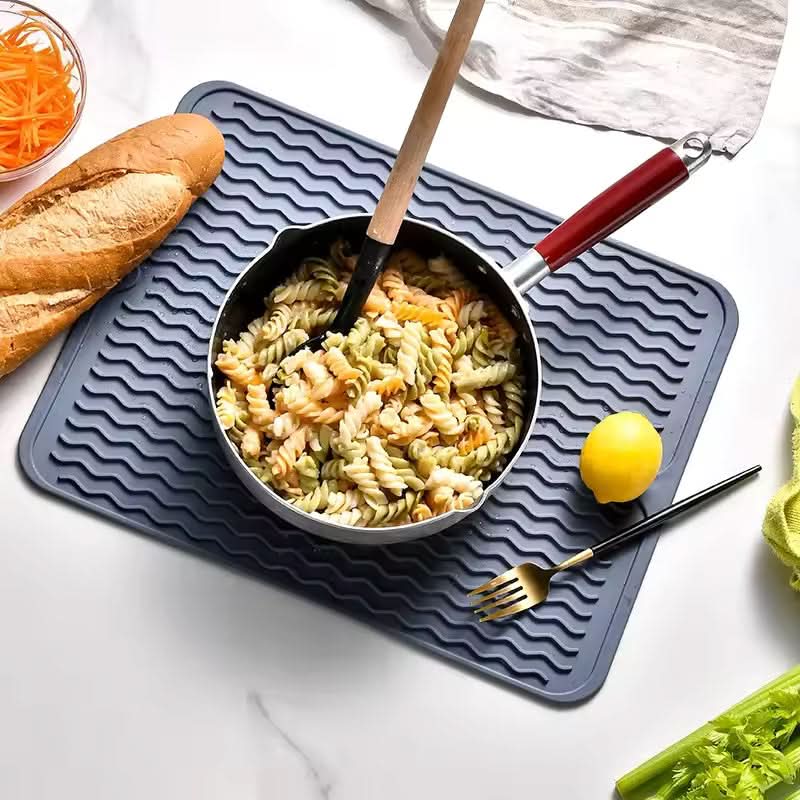 Non Slip Kitchen Mat for Worktop, Absorbent Dish Drying Mat