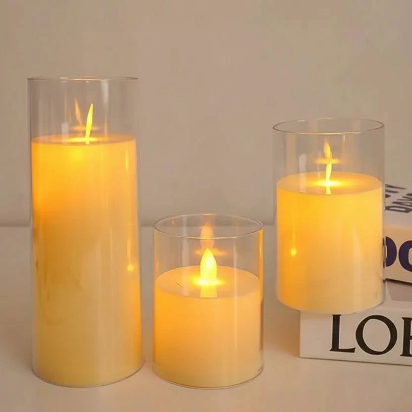 LED Candles Rechargeable, Battery Candles with Flickering Light, Flameless Candles for Home Decor and Bedroom Lighting_02