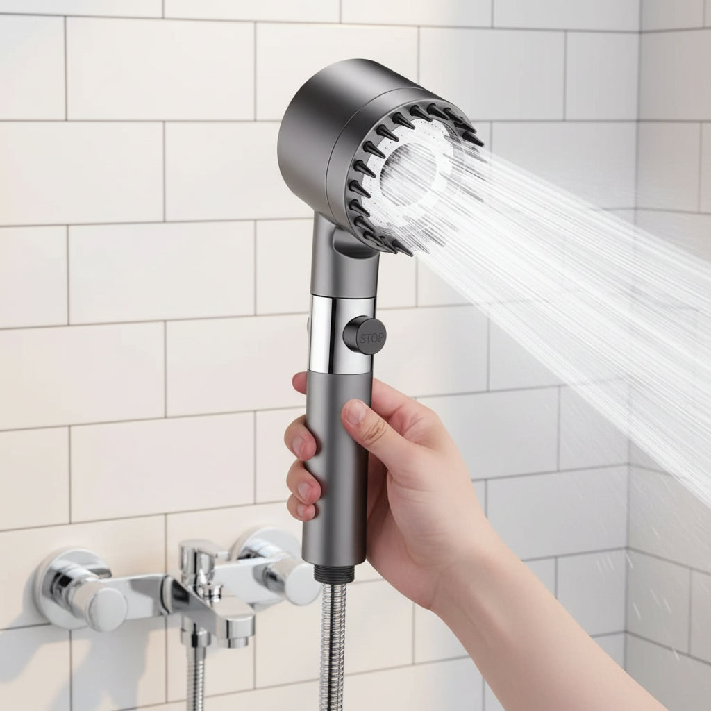 Water Filter Shower Head, High Pressure Shower Head with Filter, Massage Showerhead with Replaceable Cartridge_02