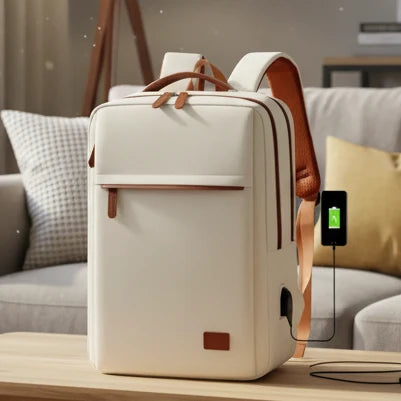 Travel Backpack for Men and Women, Laptop Backpack with USB Charging Port, Work Rucksack for Business Trips