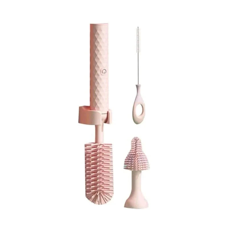 Electric Bottle Brushes, Rotating Bottle Cleaning Brush with Silicone Bristles, Electric Cleaning Brush for Baby Bottles_08
