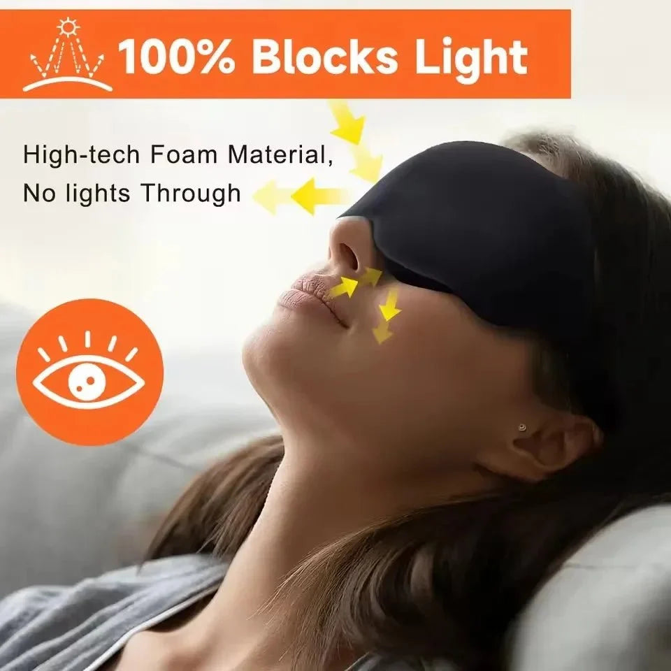 Eye Mask for Sleeping, 6D Memory Foam Sleep Mask for Deep Sleep, Light Blocking Eye Mask for Travel and Eyelashes_02