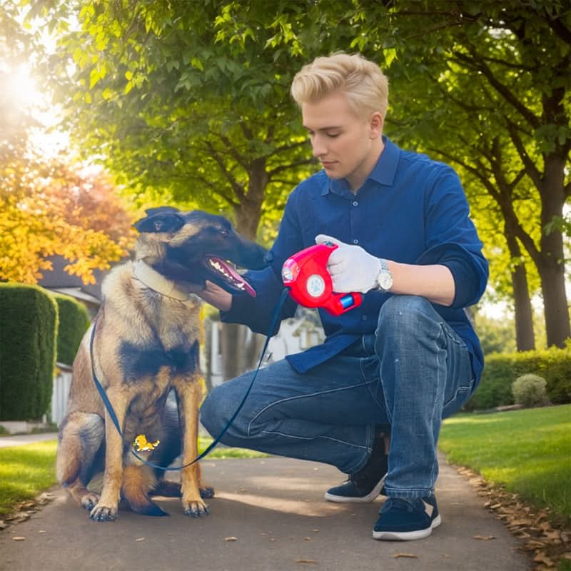 Extendable Dog Lead with LED Torch, Long Dog Lead 4.5 m, Light Up Dog Lead for Night Walks_01