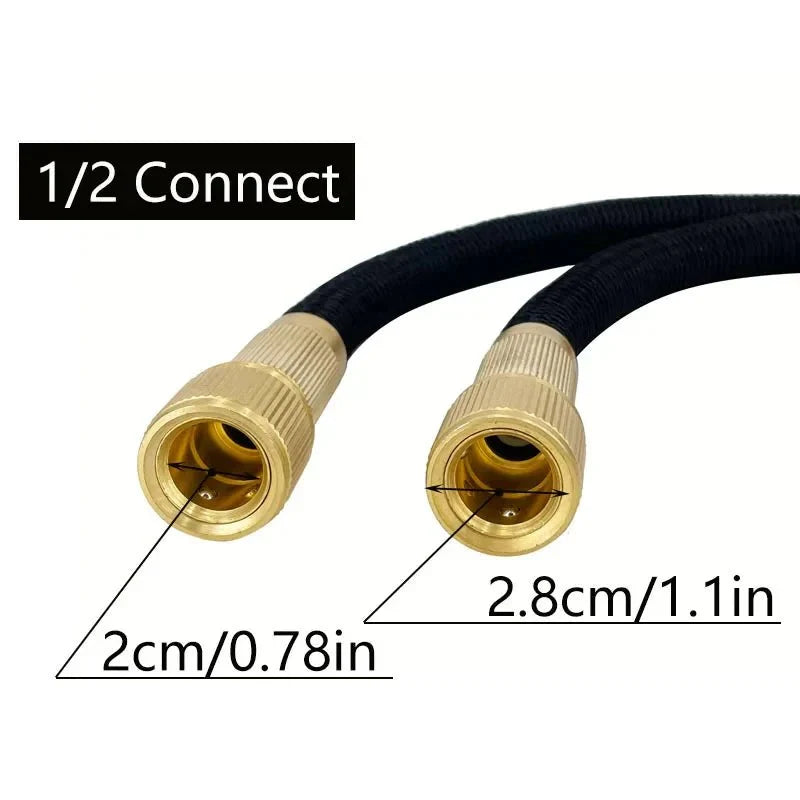 Expandable Hose Pipe with Spray Gun, 15 m Expanding Garden Hose for Car Washing, Flexible Hosepipe with Storage Bag_06