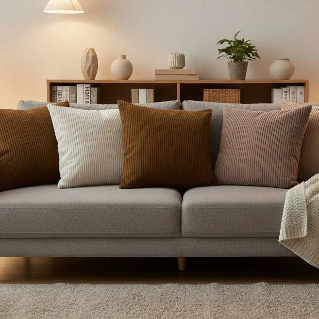 Cushion Covers Corduroy, Cotton Cushion Cover for Sofa, Decorative Pillow Covers, Soft Corduroy Pillowcase_05