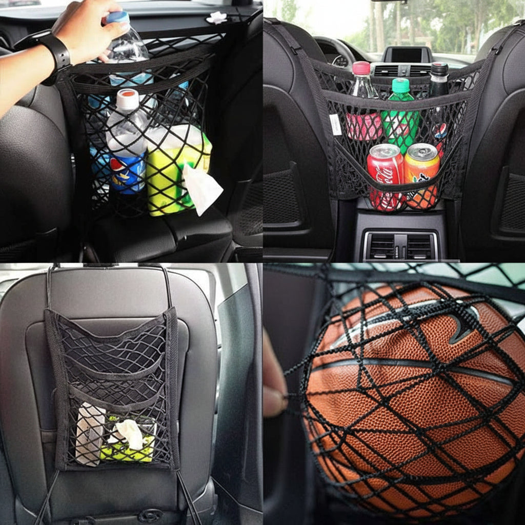 Car Dog Guard, Car Safety Net with Storage Pocket, Dog Car Barrier for Back Seat and Headrests_07
