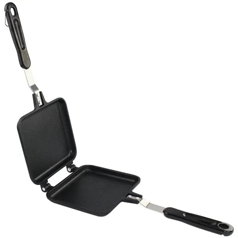 Double Sided Non Stick Frying Pan, Hob Toastie Maker, Sandwich Toaster, Panini Press, Camping Pan for Toast and Eggs_02