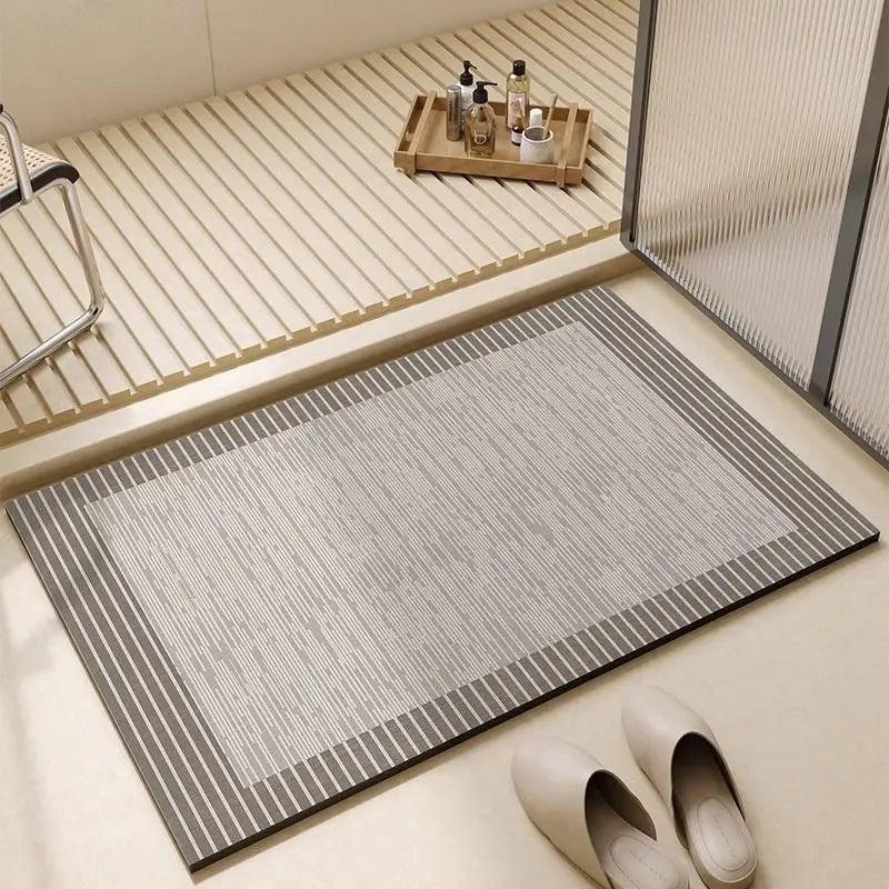Bath Mat Non Slip, Quick Dry Stone Bath Mat, Diatomite Bath Mat for Bathroom Floor and Wet Areas_06