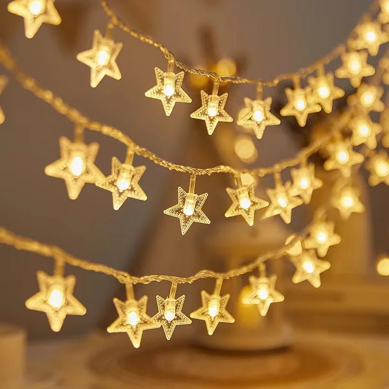 Christmas Lights Battery Operated, Warm White LED Fairy Lights with Star or Ball Design, Indoor Outdoor String Lights_09