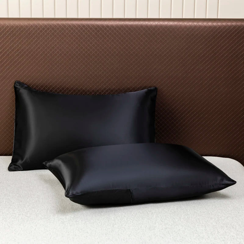 Satin Bedding Set with Fitted Sheet and Satin Pillowcases, Cooling Bedding Set, Smooth Cooling Bed Sheets_04