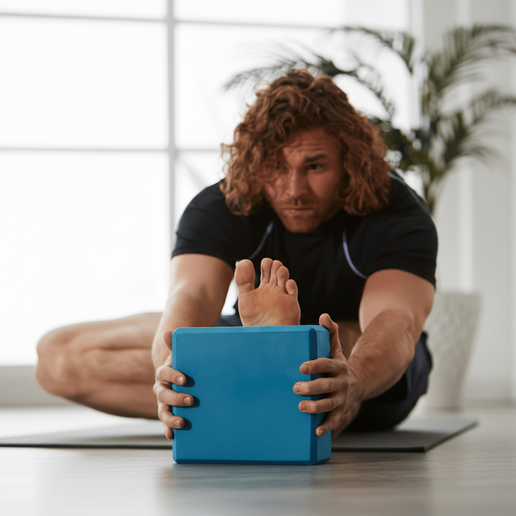 Yoga Blocks, Non Slip EVA Foam Block 23 x 15 x 10 cm, Pilates Equipment and Yoga Accessories for Meditation_02